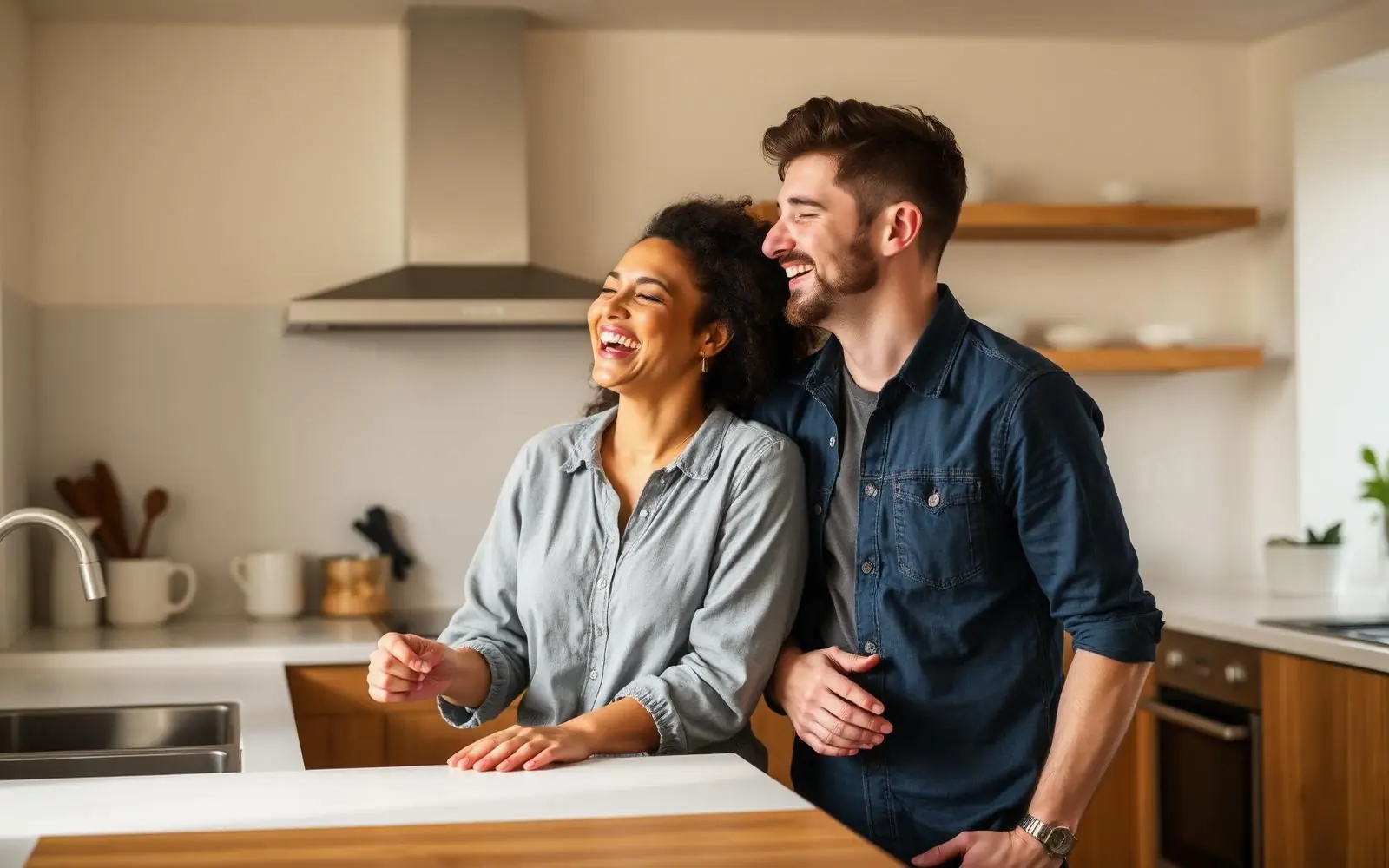 A London household enjoying time together at home